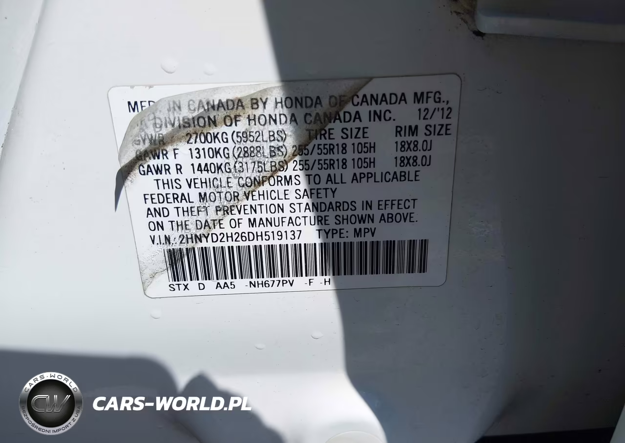 2013 Acura Mdx VIN:2HNYD2H26DH519137 - 9