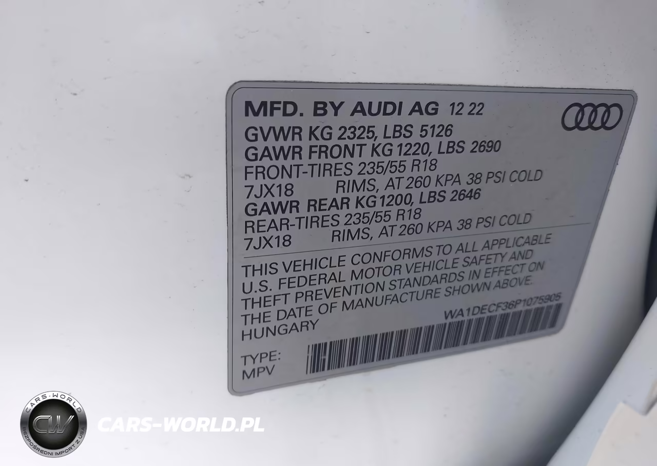 2023 Audi Q3 Premium 45 Tfsi S Line Quattro Tiptronic VIN:WA1DECF36P1075905 - 9