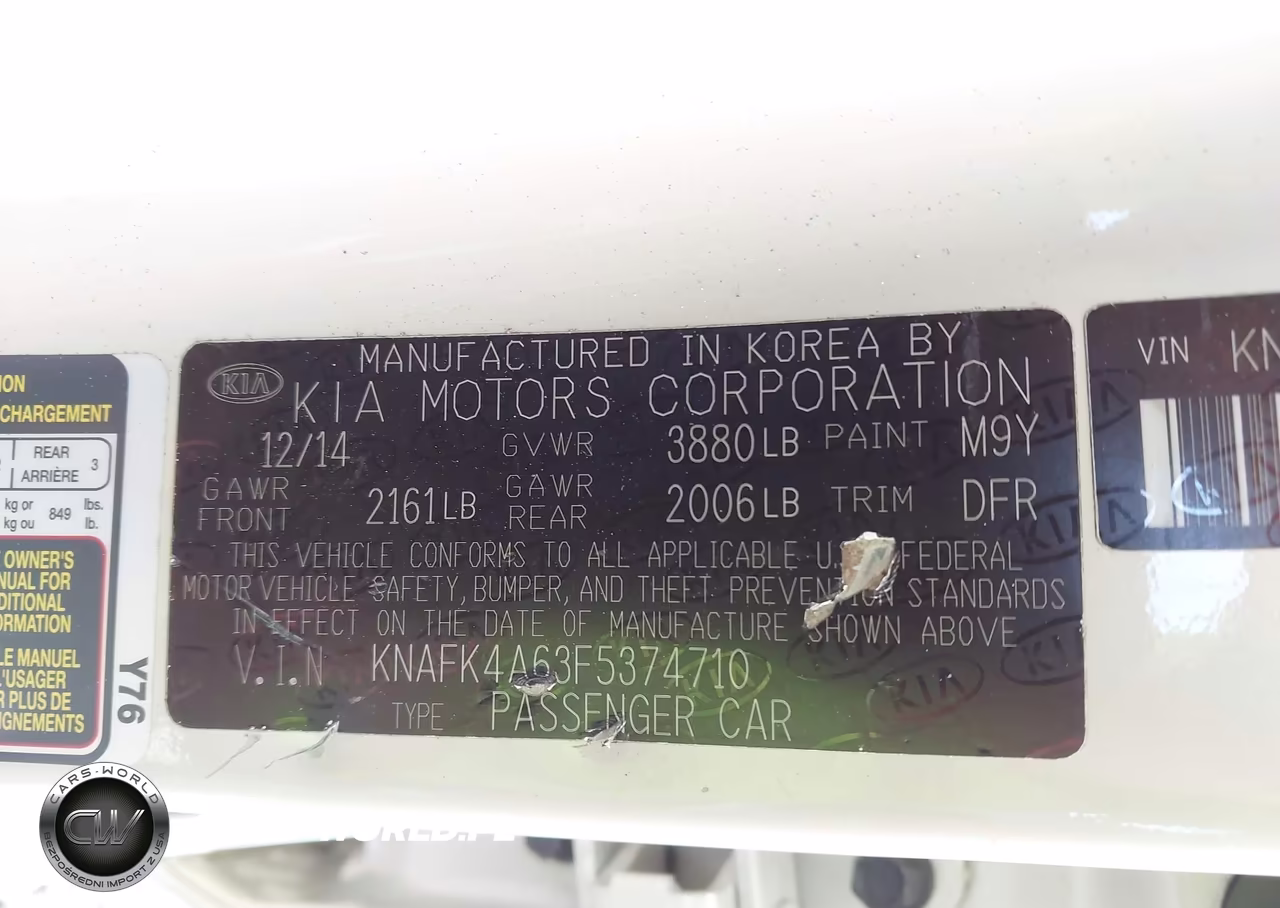 2015 Kia Forte Lx VIN:KNAFK4A63F5374710 - 9