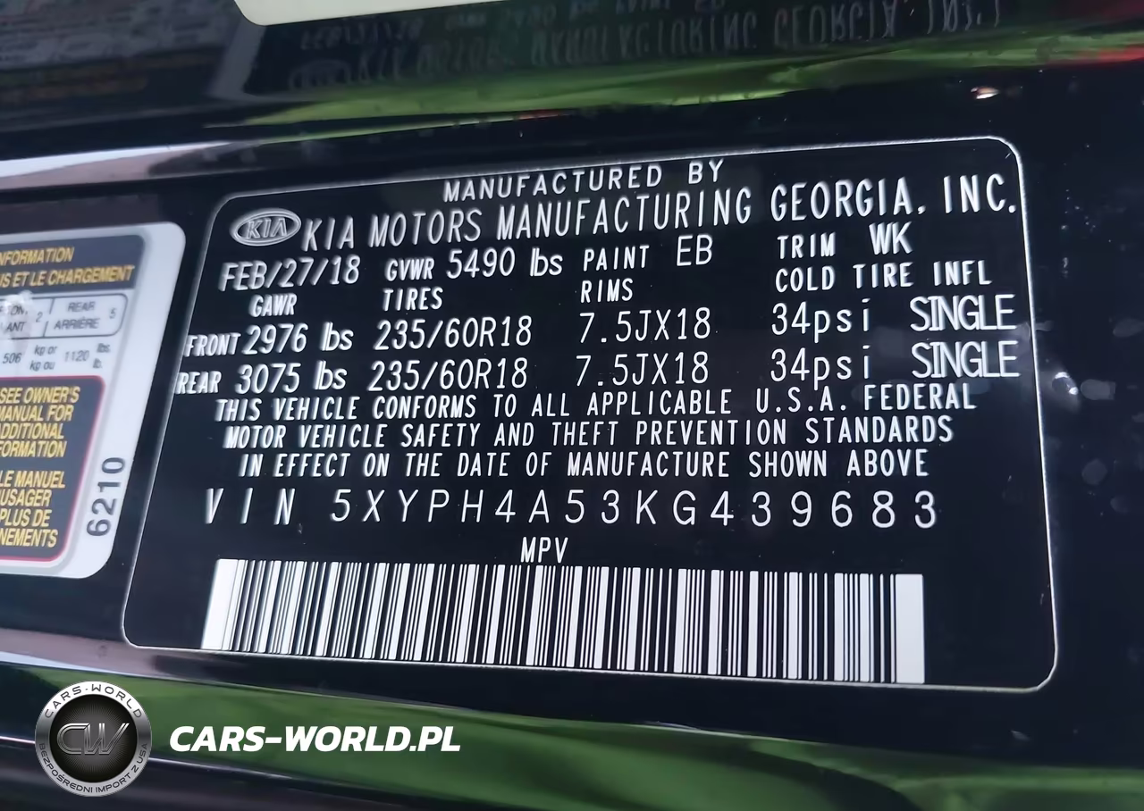 2019 Kia Sorento 3.3L Ex VIN:5XYPH4A53KG439683 - 9