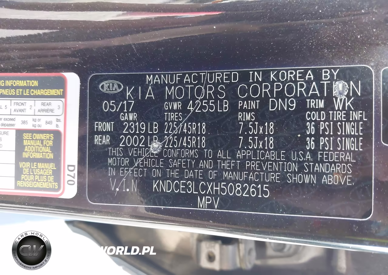 2017 Kia Niro Touring VIN:KNDCE3LCXH5082615 - 9