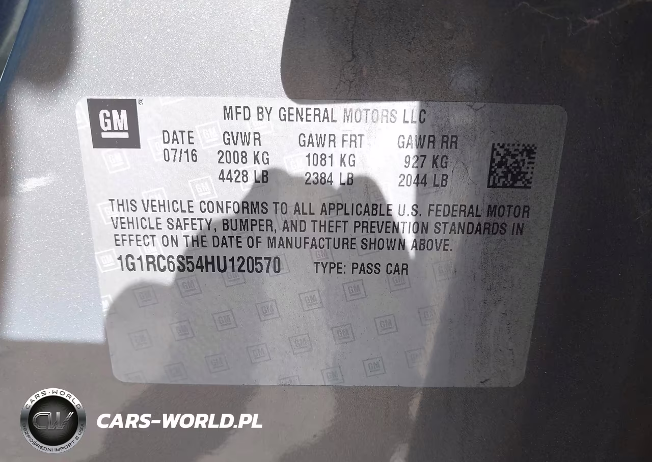2017 Chevrolet Volt Lt VIN:1G1RC6S54HU120570 - 9