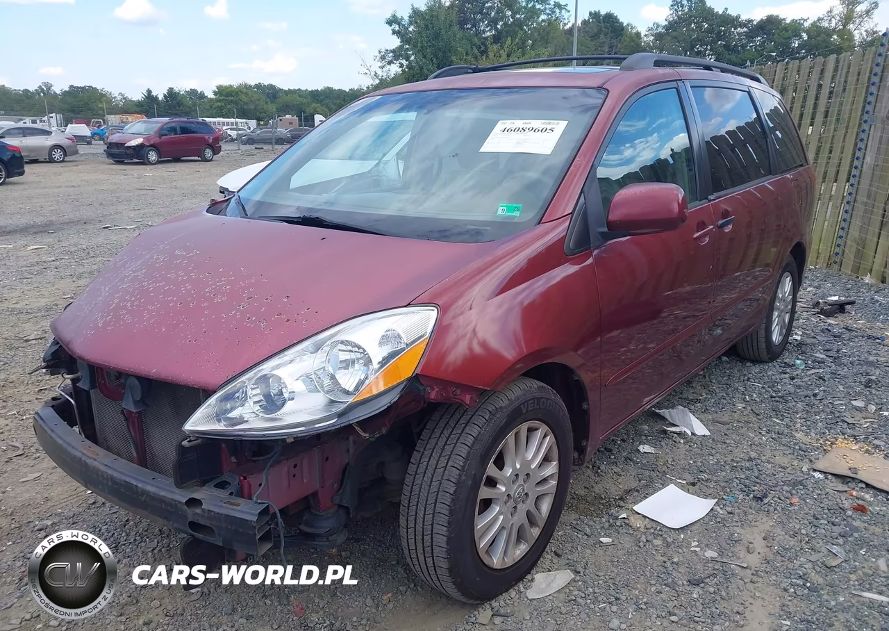 2008 Toyota Sienna Xle VIN:5TDZK22C38S104205 - 2