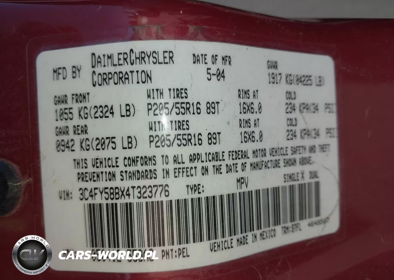 2004 Chrysler Pt Cruiser Touring VIN:3C4FY58BX4T323776 - 9