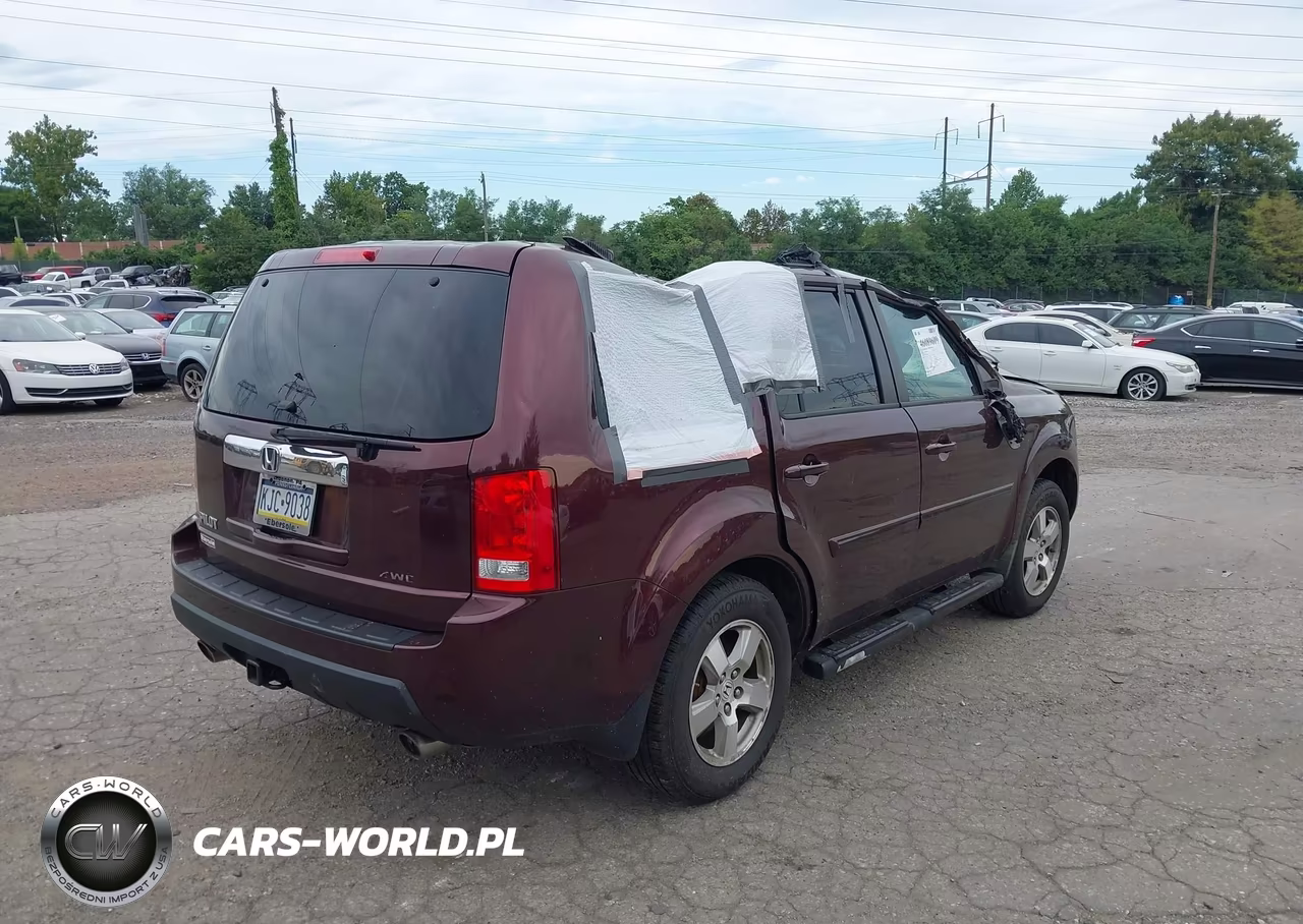 2009 Honda Pilot Ex-L VIN:5FNYF48539B026387 - 4