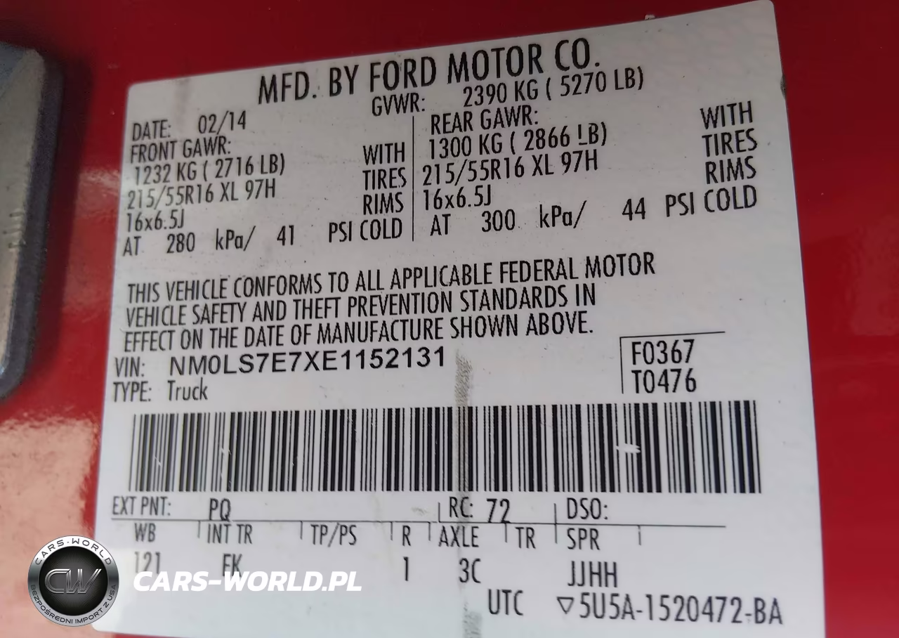 2014 Ford Transit Connect Xl VIN:NM0LS7E7XE1152131 - 9