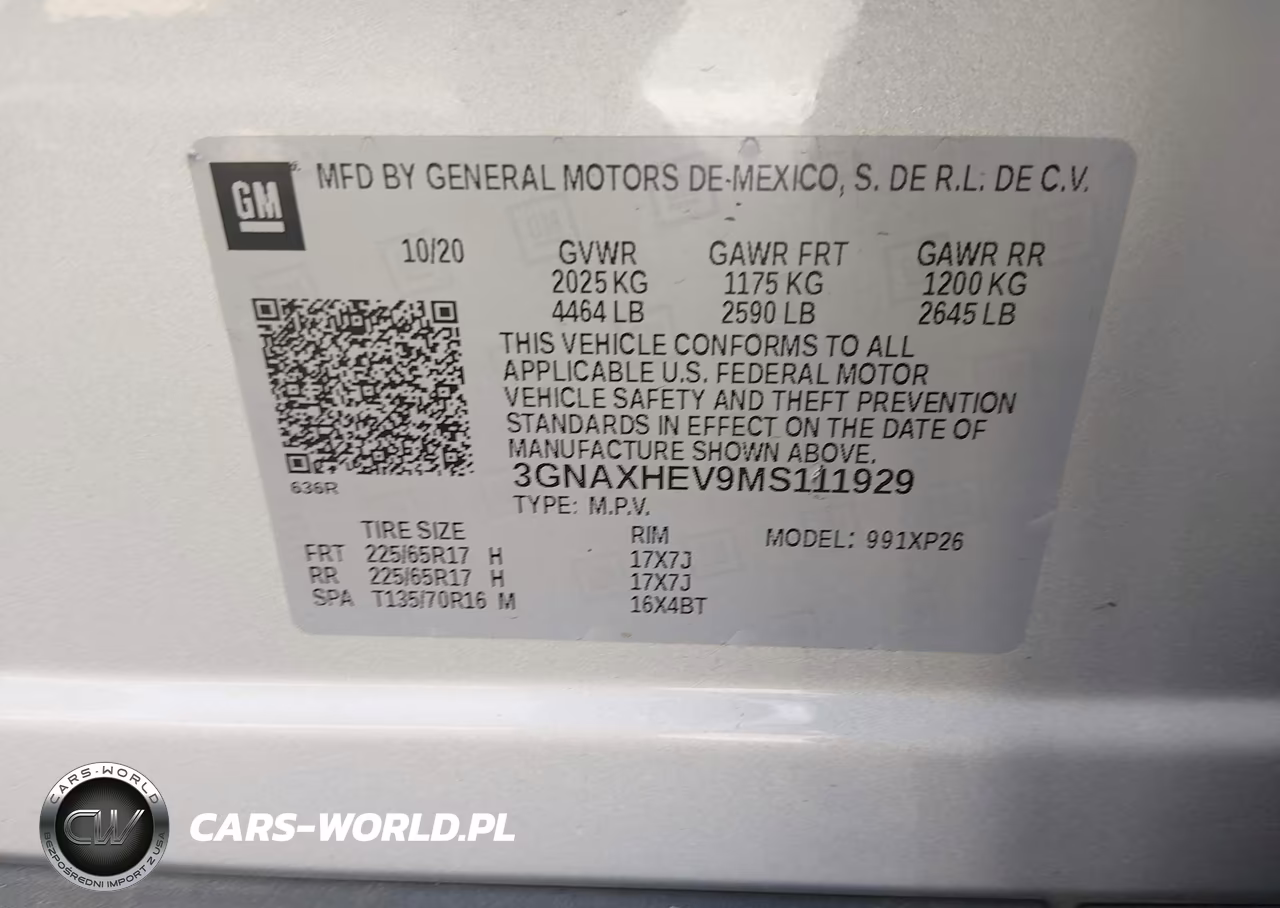 2021 Chevrolet Equinox Fwd Ls VIN:3GNAXHEV9MS111929 - 9