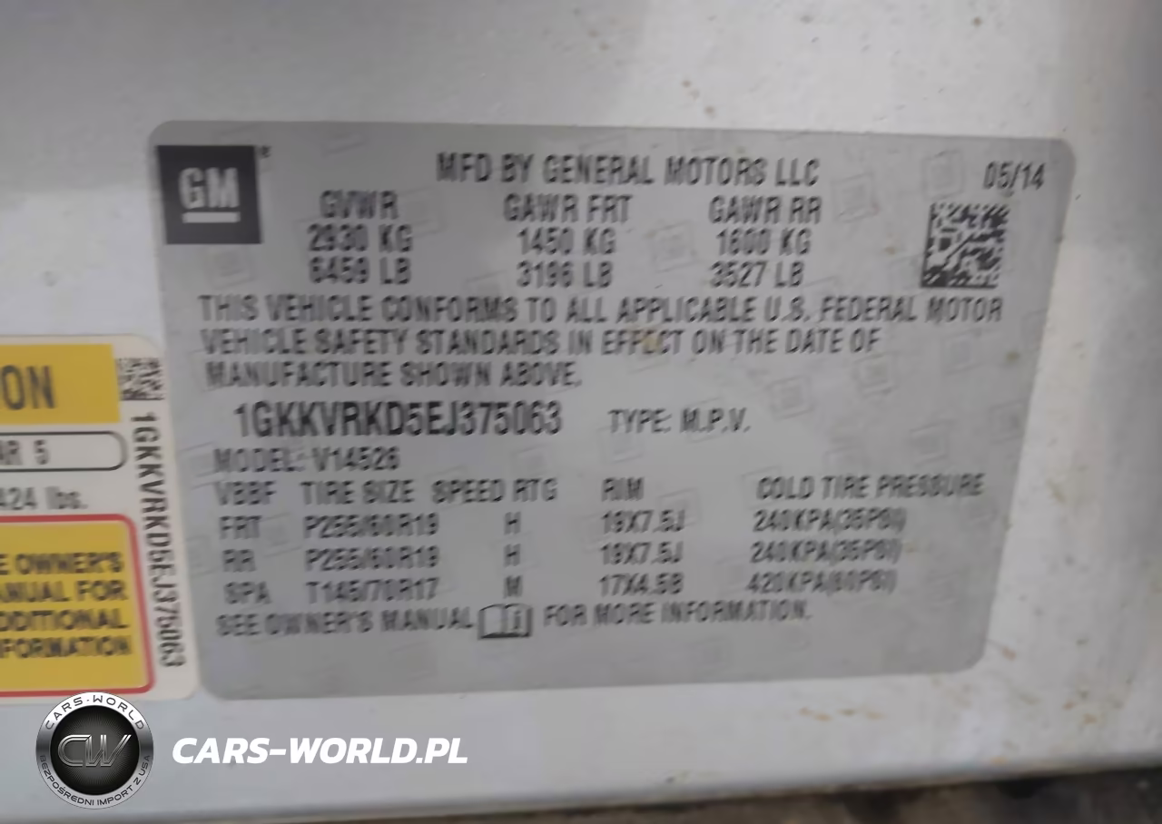 2014 GMC Acadia Slt-1 VIN:1GKKVRKD5EJ375063 - 9