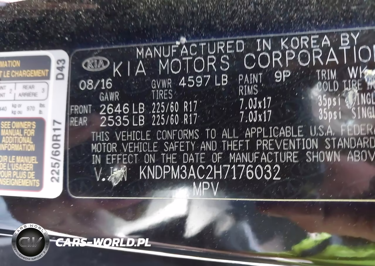2017 Kia Sportage Lx VIN:KNDPM3AC2H7176032 - 9