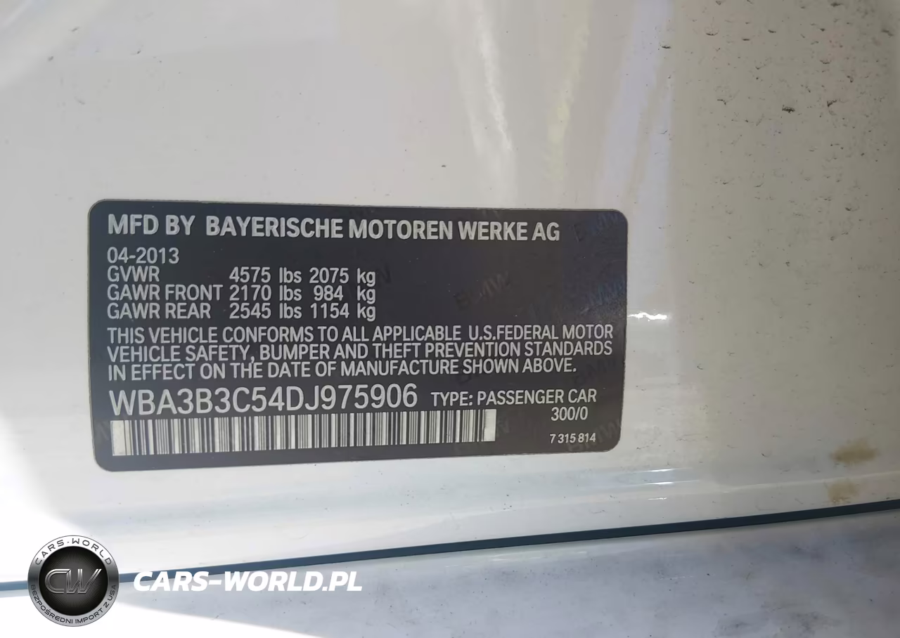 2013 BMW 328I xDrive VIN:WBA3B3C54DJ975906 - 9