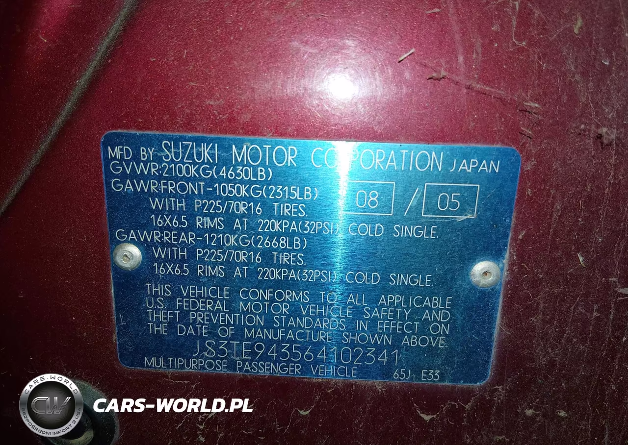 2006 Suzuki Grand Vitara Premium VIN:JS3TE943564102341 - 9