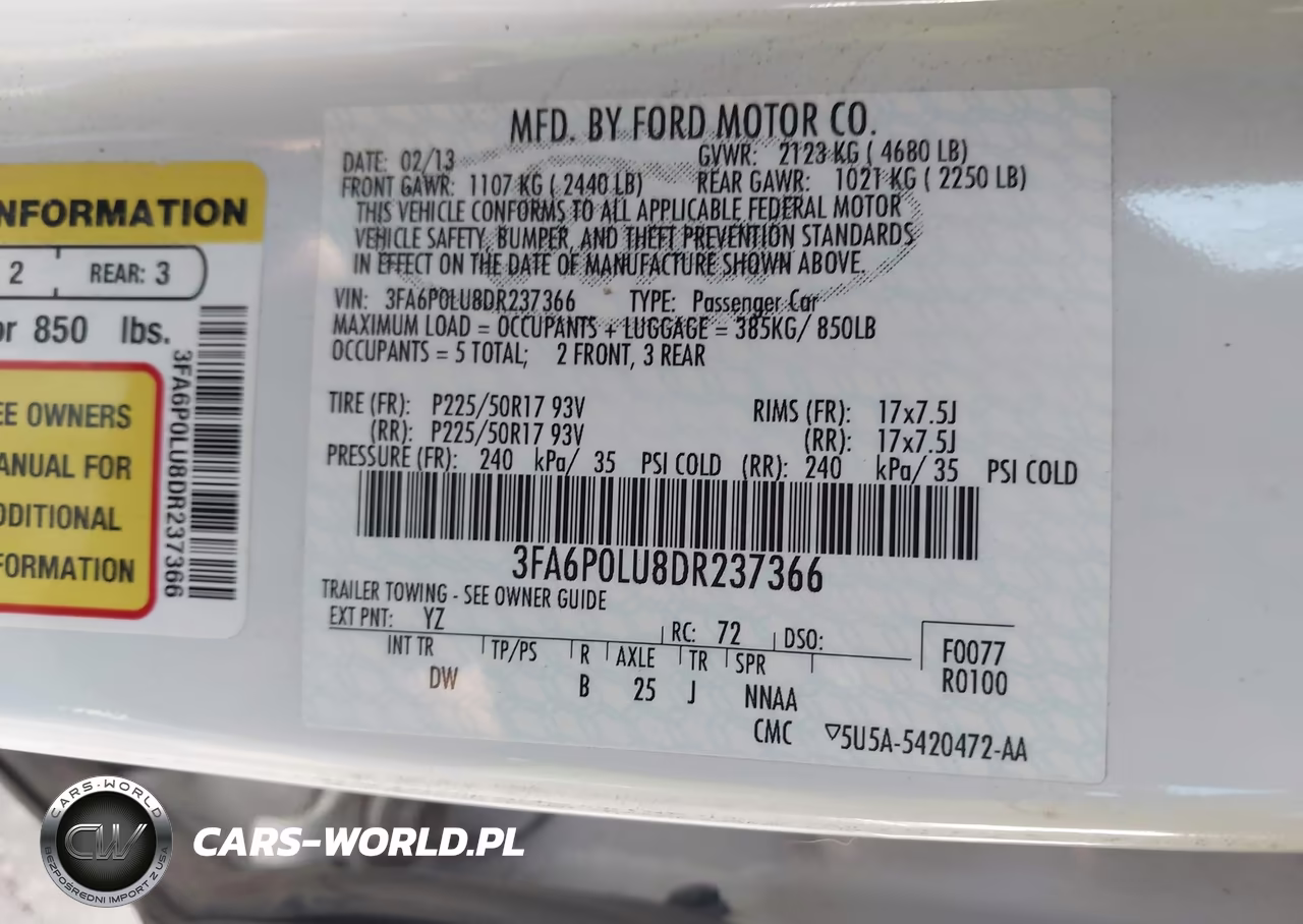 2013 Ford Fusion Hybrid Se VIN:3FA6P0LU8DR237366 - 9