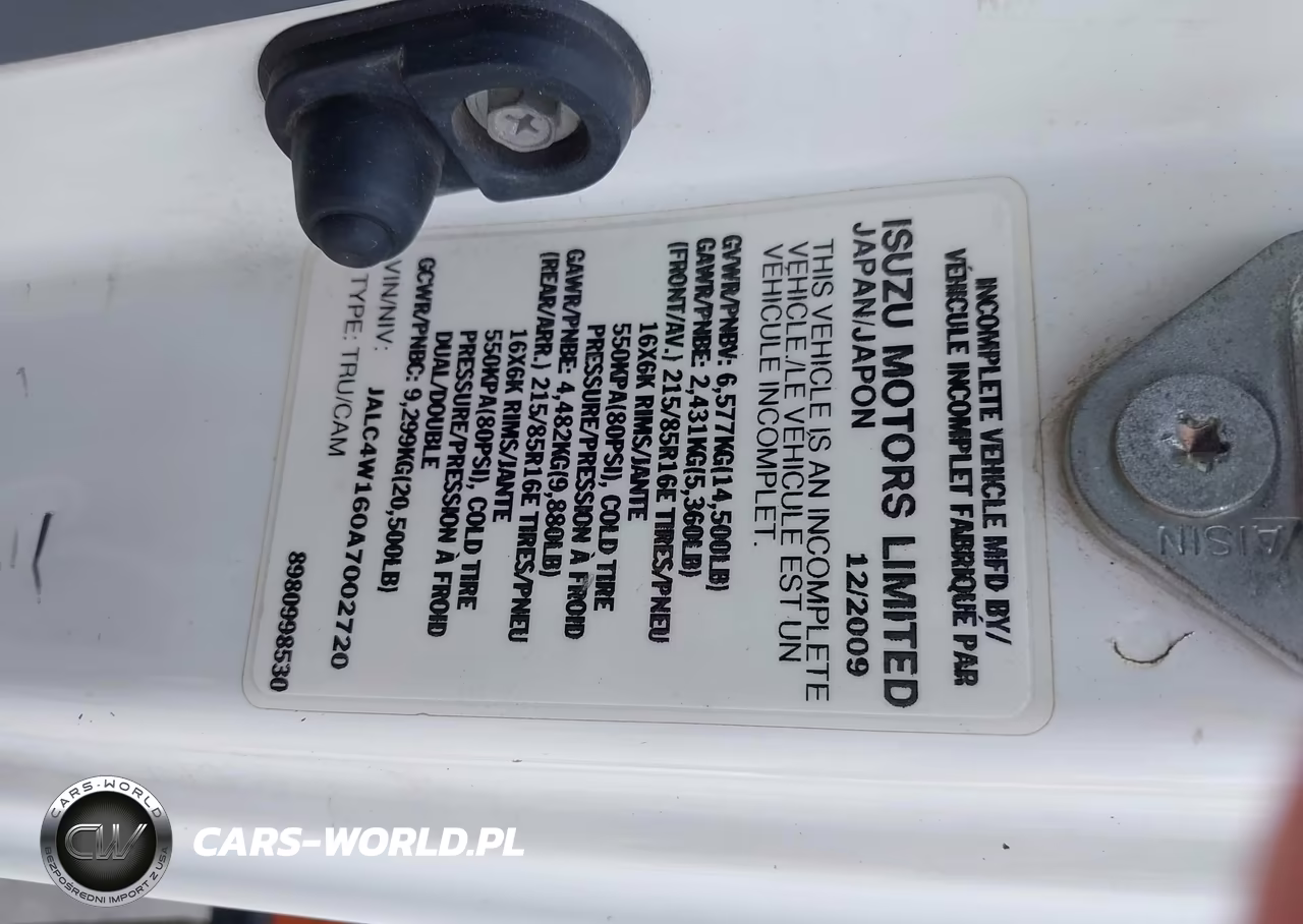 2010 Isuzu Npr Hd Dsl Reg VIN:JALC4W160A7002720 - 8