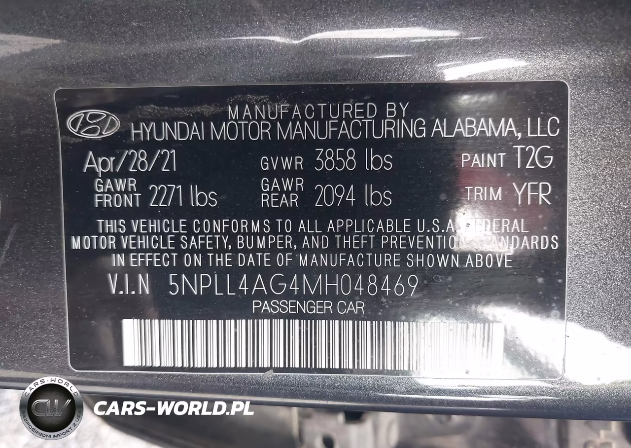2021 Hyundai Elantra Se VIN:5NPLL4AG4MH048469 - 9