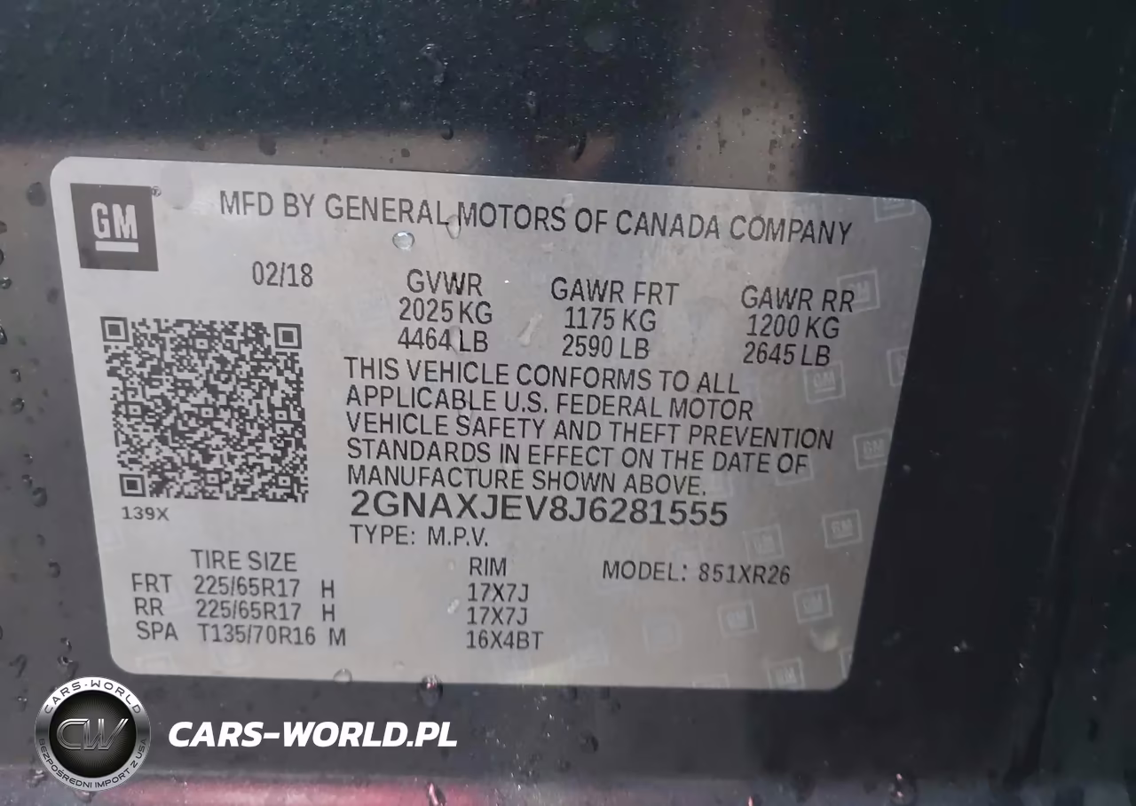 2018 Chevrolet Equinox Lt VIN:2GNAXJEV8J6281555 - 9
