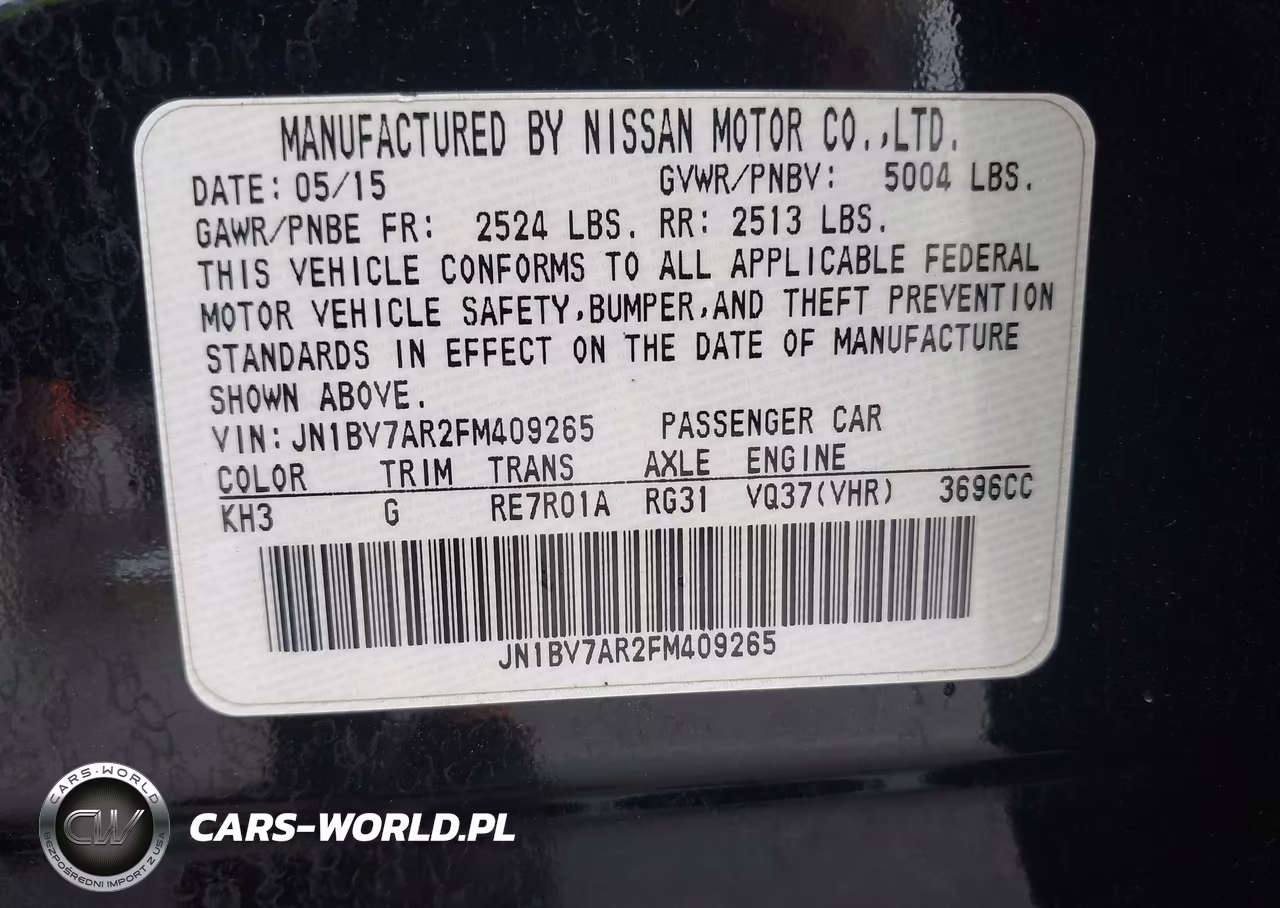 2015 Infiniti Q50 Premium VIN:JN1BV7AR2FM409265 - 9
