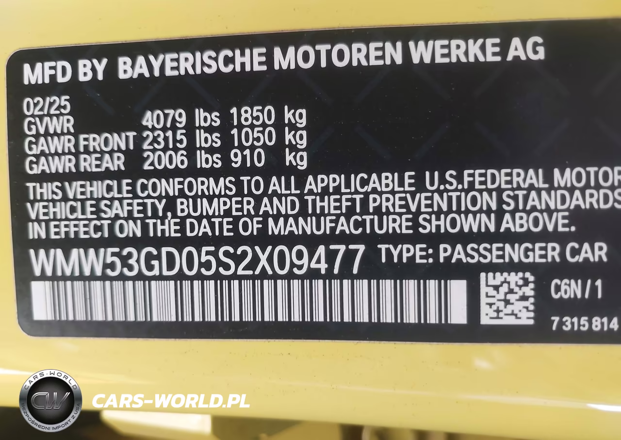 2025 Mini Hardtop Cooper S VIN:WMW53GD05S2X09477 - 9