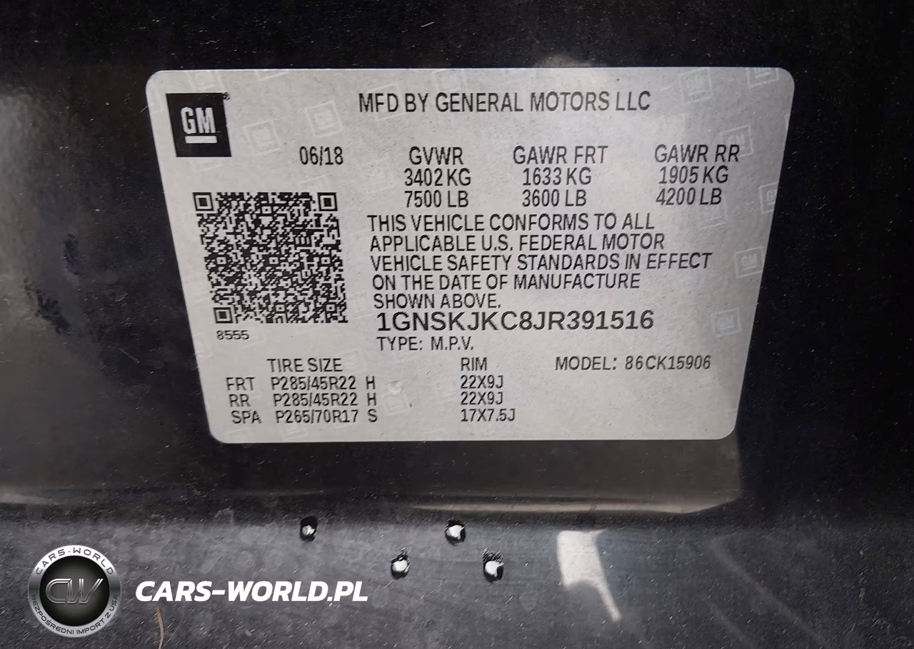 2018 Chevrolet Suburban Premier VIN:1GNSKJKC8JR391516 - 9