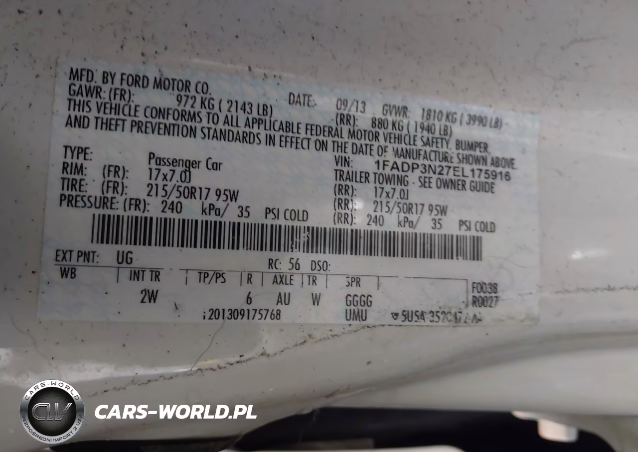 2014 Ford Focus Titanium VIN:1FADP3N27EL175916 - 9