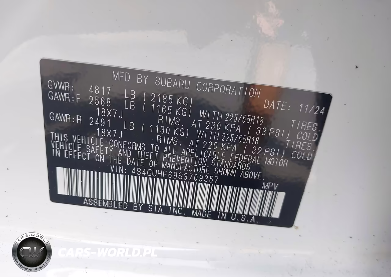 2025 Subaru Crosstrek Sport VIN:4S4GUHF69S3709357 - 9