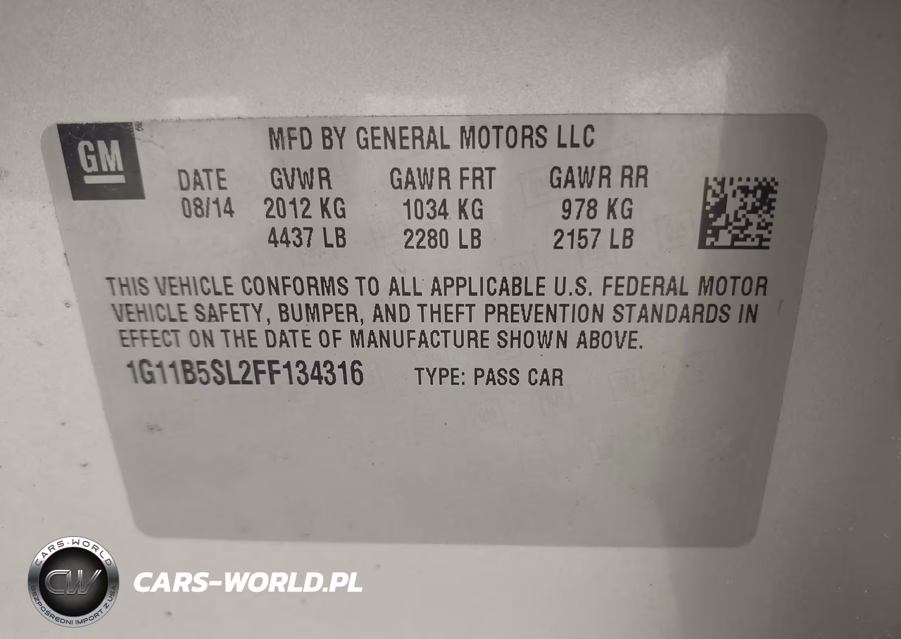 2015 Chevrolet Malibu Ls VIN:1G11B5SL2FF134316 - 9