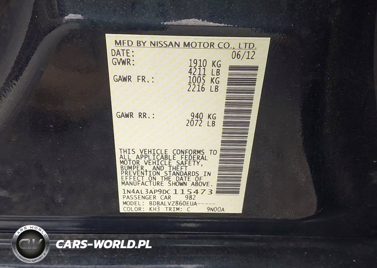 2013 Nissan Altima 2.5 Sl VIN:1N4AL3AP9DC115473 - 9