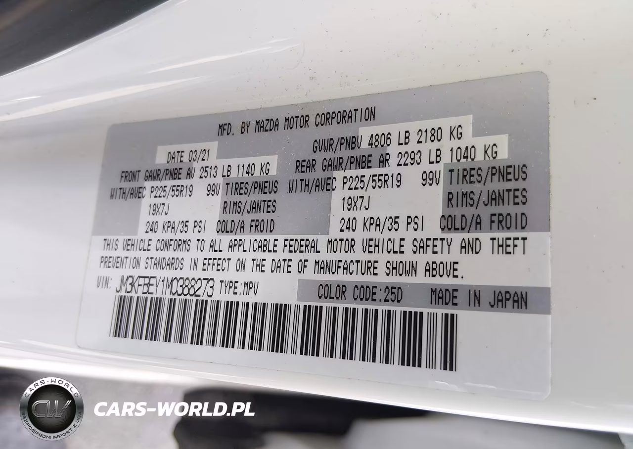 2021 Mazda Cx-5 Signature VIN:JM3KFBEY1M0388273 - 9
