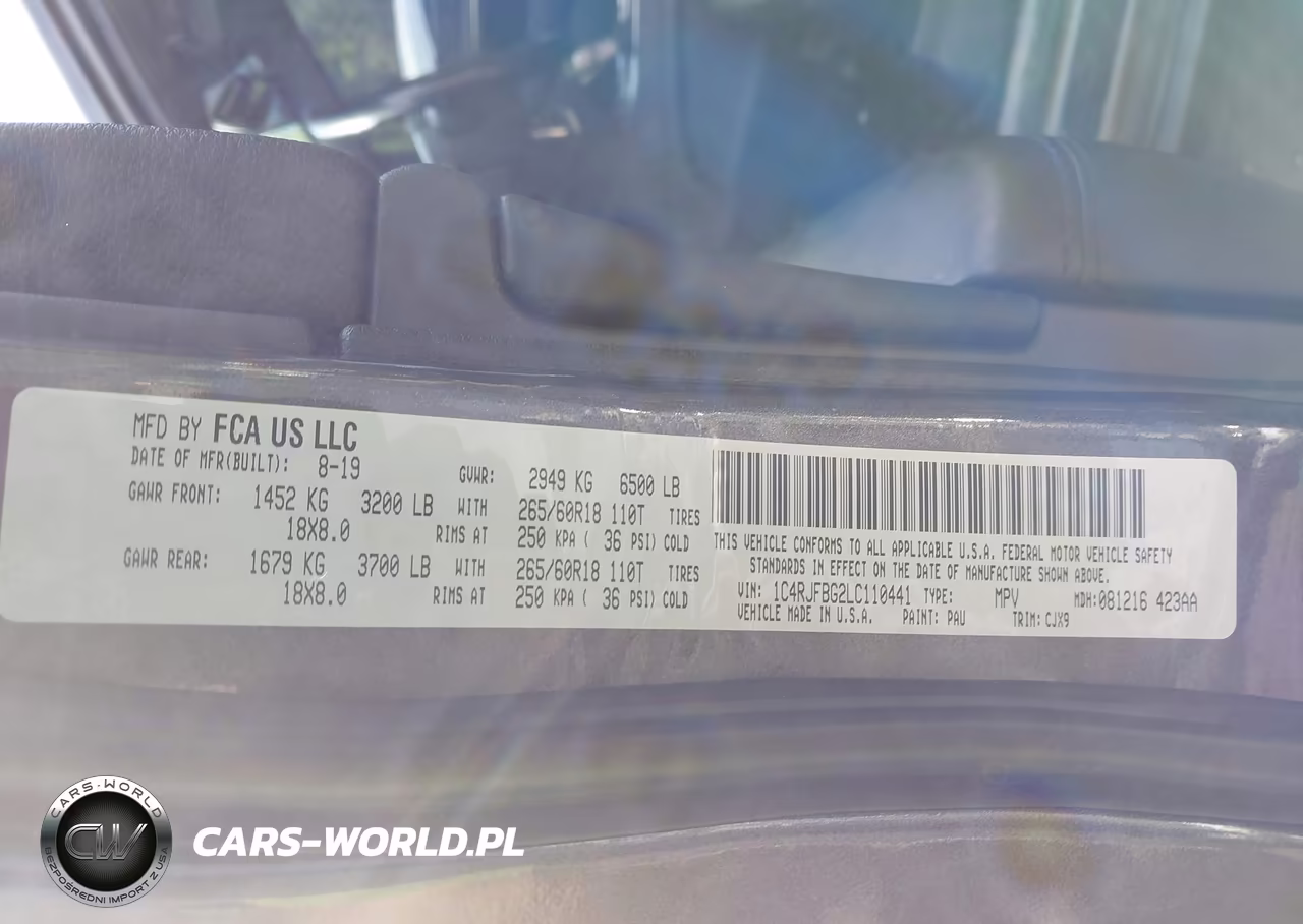 2020 Jeep Grand Cherokee Limited 4X4 VIN:1C4RJFBG2LC110441 - 9