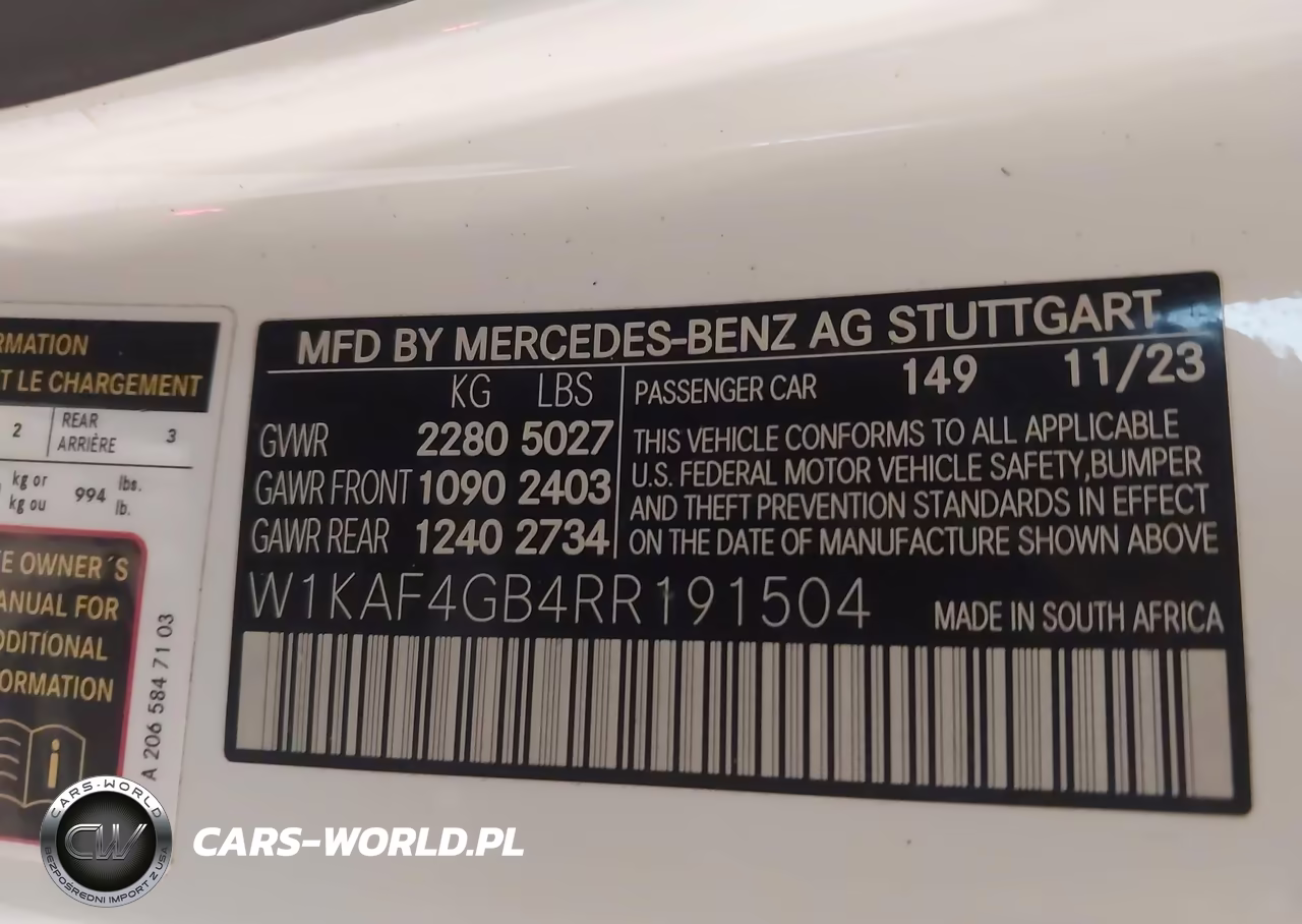 2024 Mercedes-Benz C 300 VIN:W1KAF4GB4RR191504 - 9