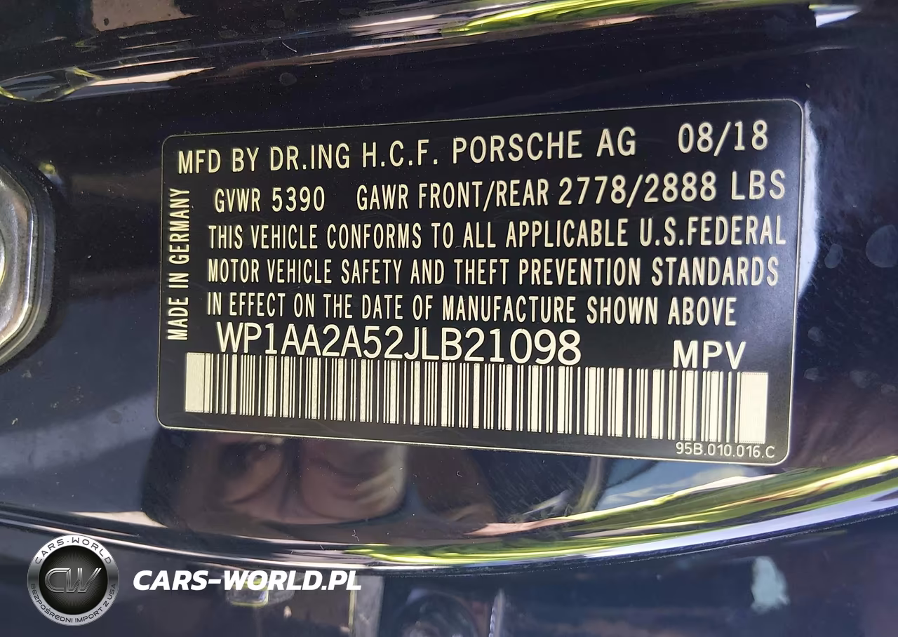 2018 Porsche Macan VIN:WP1AA2A52JLB21098 - 9