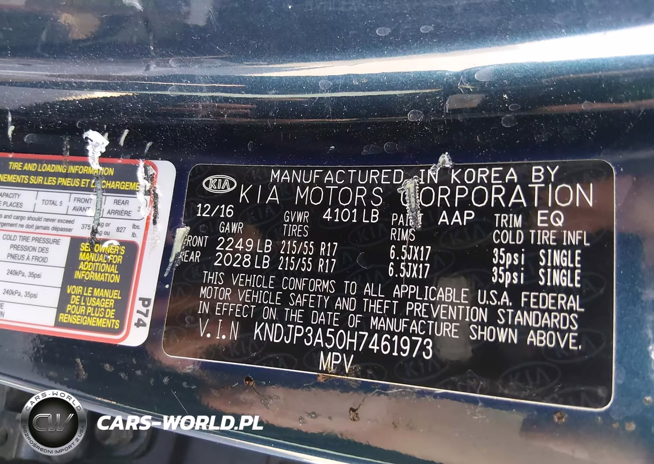 2017 Kia Soul + VIN:KNDJP3A50H7461973 - 9