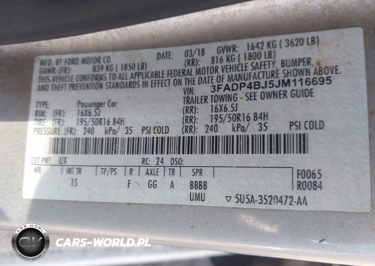 2018 Ford Fiesta Se VIN:3FADP4BJ5JM116695 - 9