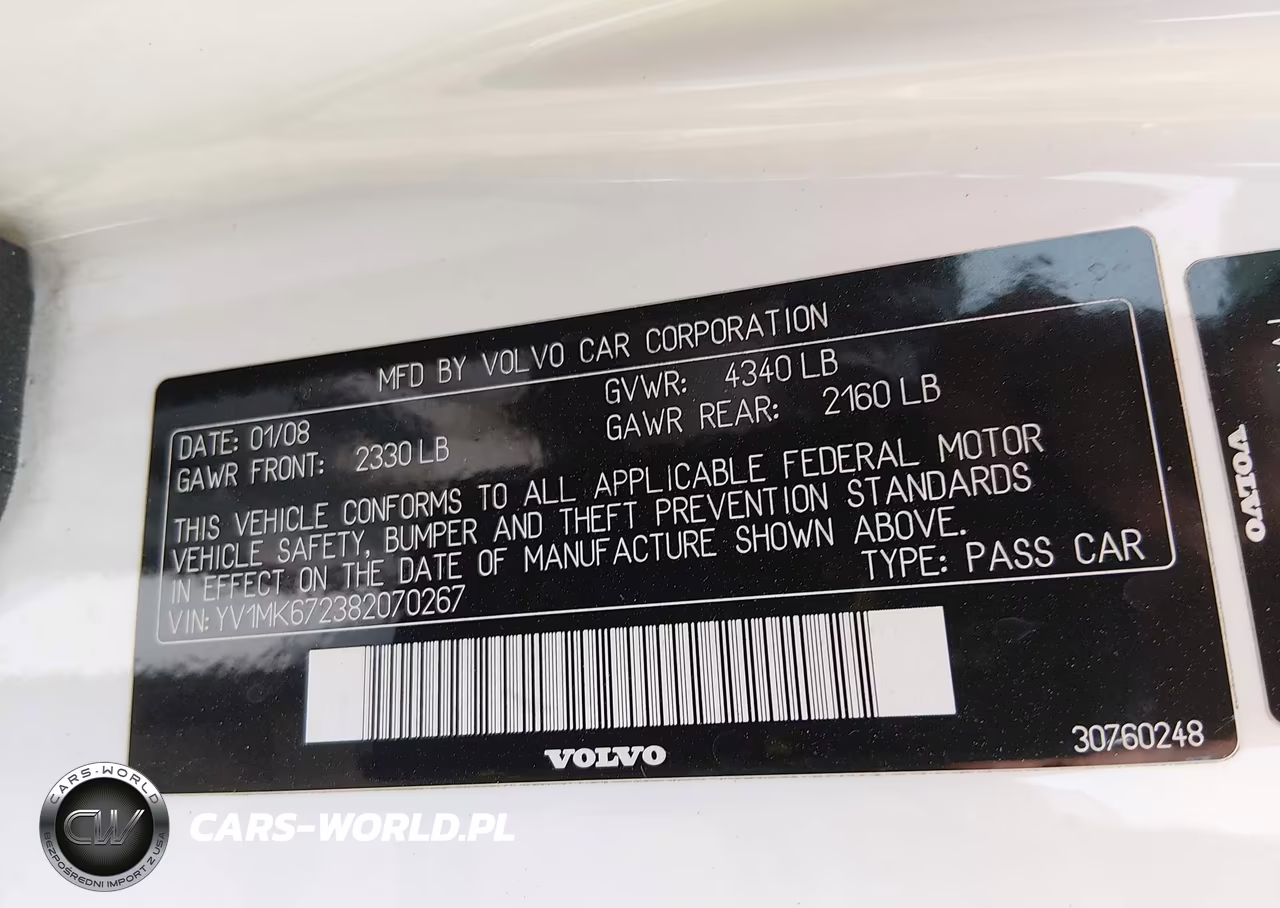 2008 Volvo C30 T5 R-Design-T5 Version 1.0-T5 Version 2.0 VIN:YV1MK672382070267 - 9