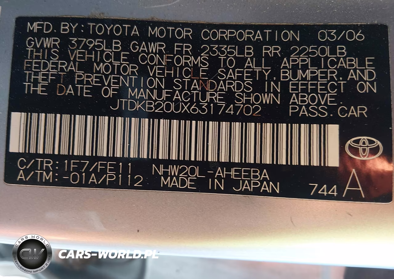 2006 Toyota Prius VIN:JTDKB20UX63174702 - 9