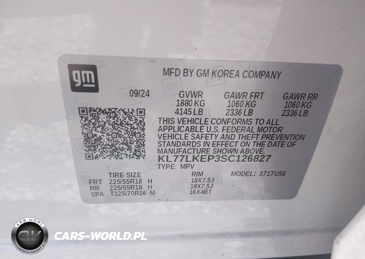 2025 Chevrolet Trax Fwd Activ VIN:KL77LKEP3SC126827 - 9