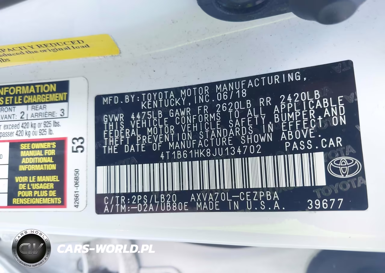 2018 Toyota Camry Xse VIN:4T1B61HK8JU134702 - 9