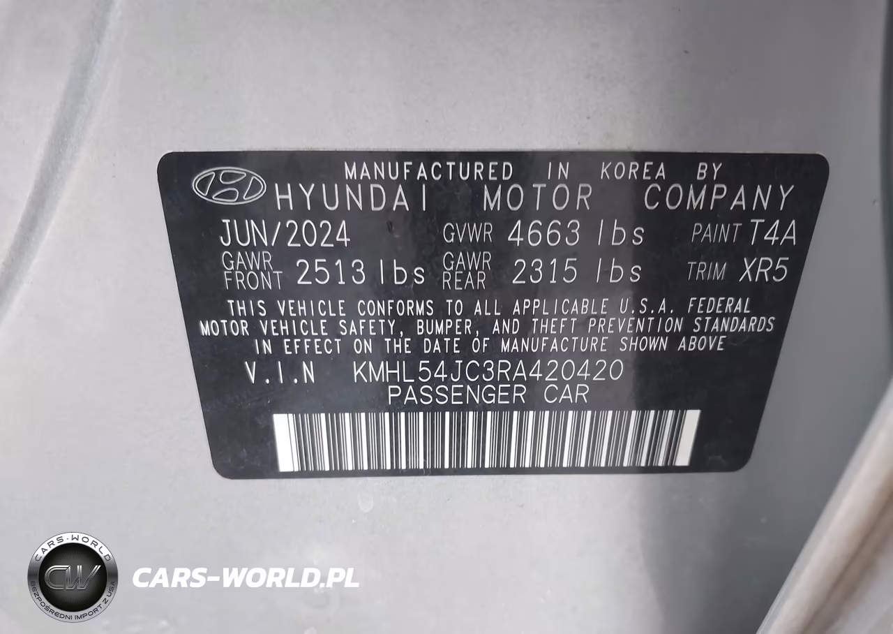 2024 Hyundai Sonata N Line VIN:KMHL54JC3RA420420 - 9