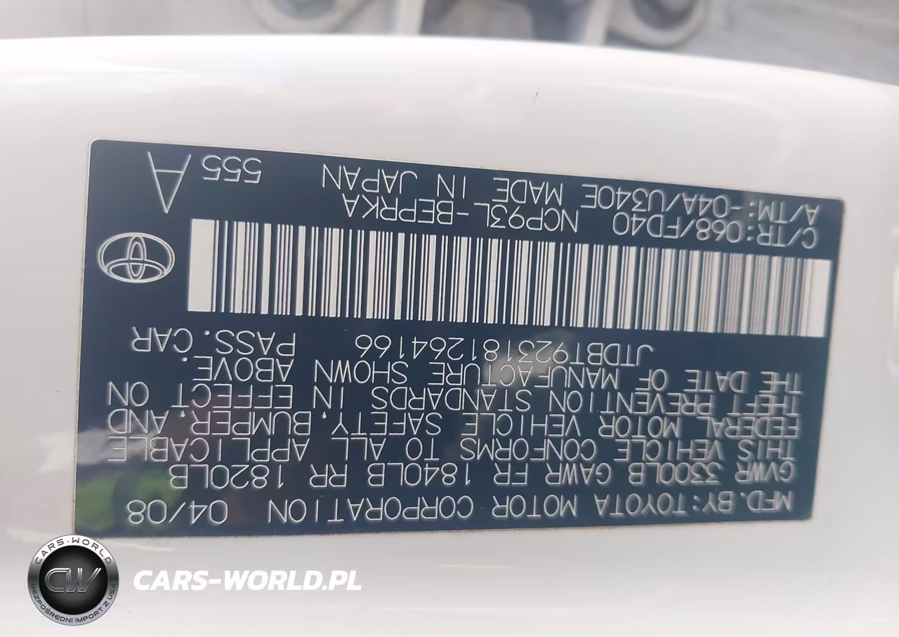 2008 Toyota Yaris VIN:JTDBT923181264166 - 9