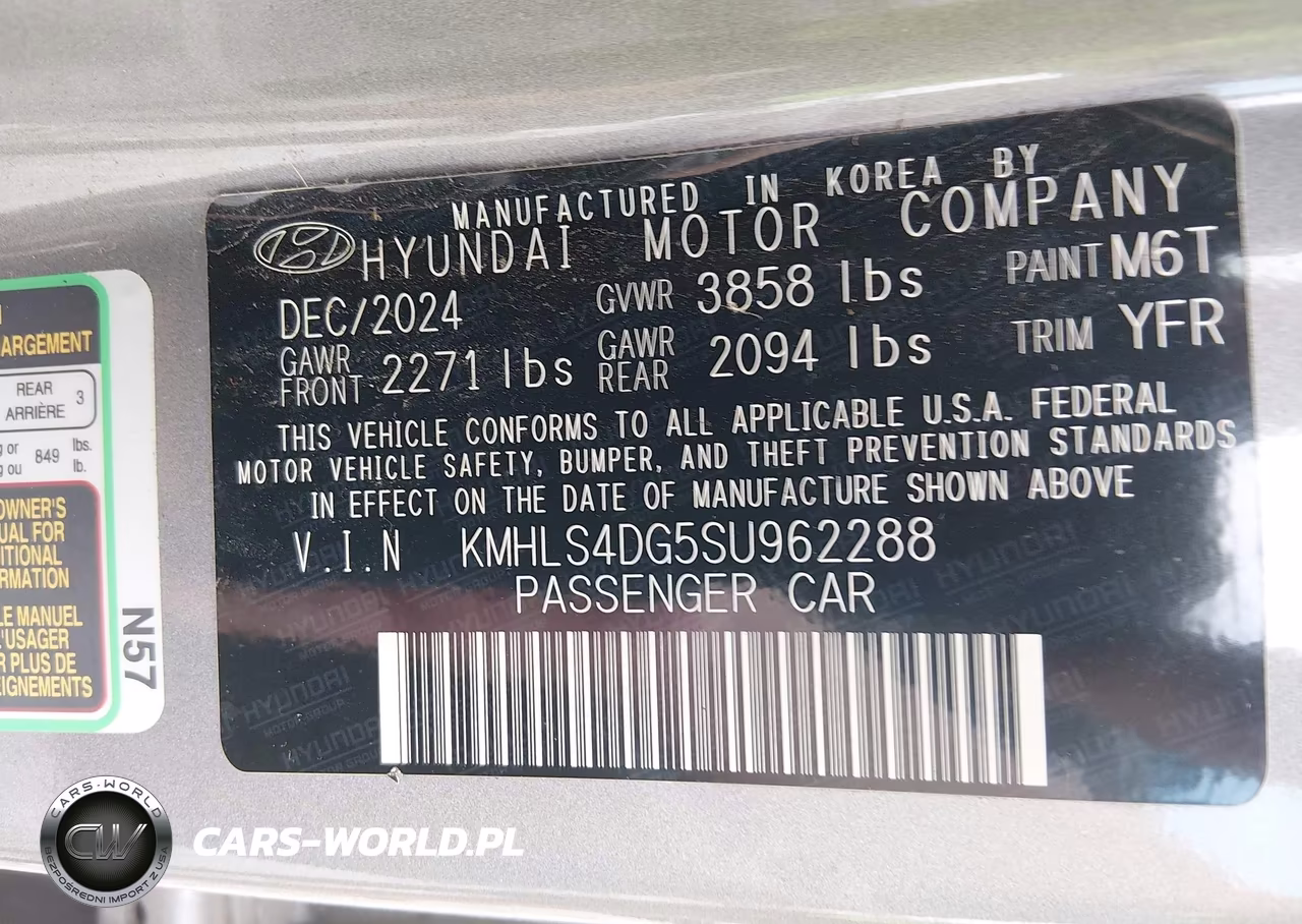 2025 Hyundai Elantra Sel Convenience VIN:KMHLS4DG5SU962288 - 9