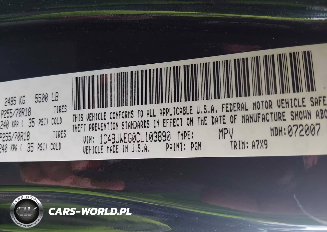2012 Jeep Wrangler Unlimited Sahara VIN:1C4BJWEG0CL103890 - 9