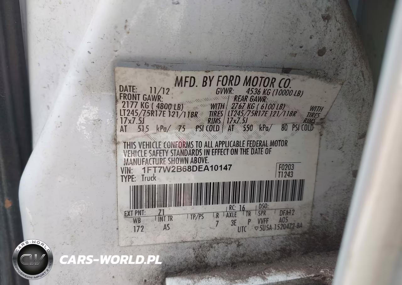 2013 Ford F-250 Xl VIN:1FT7W2B68DEA10147 - 9