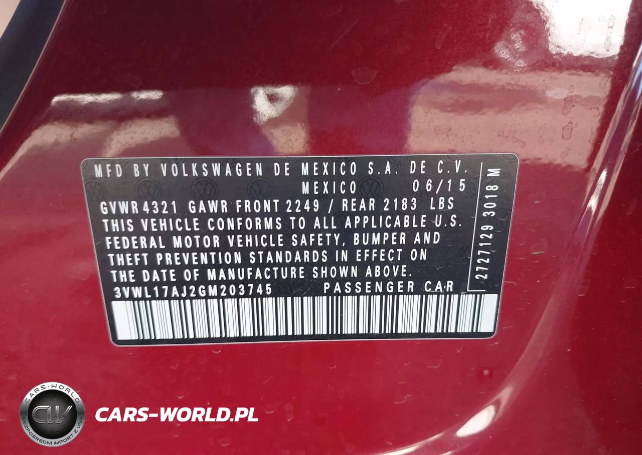 2016 Volkswagen Jetta 1.8T Sel VIN:3VWL17AJ2GM203745 - 9