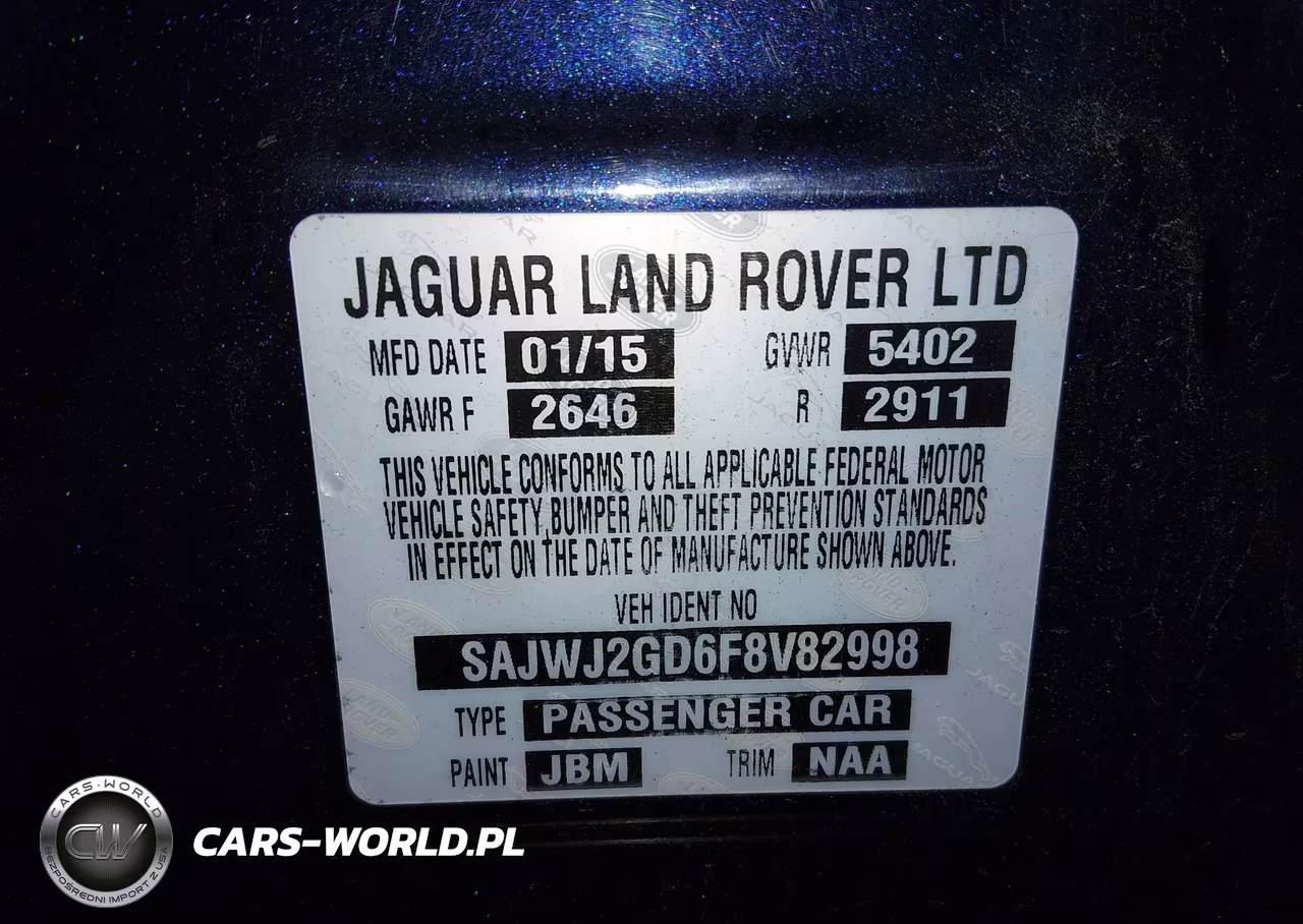 2015 Jaguar Xj Xjl Portfolio VIN:SAJWJ2GD6F8V82998 - 9