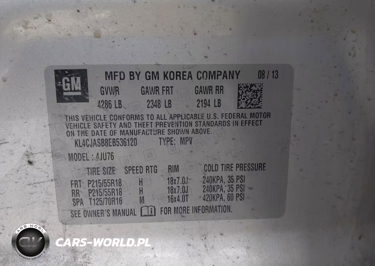 2014 Buick Encore VIN:KL4CJASB8EB536120 - 9