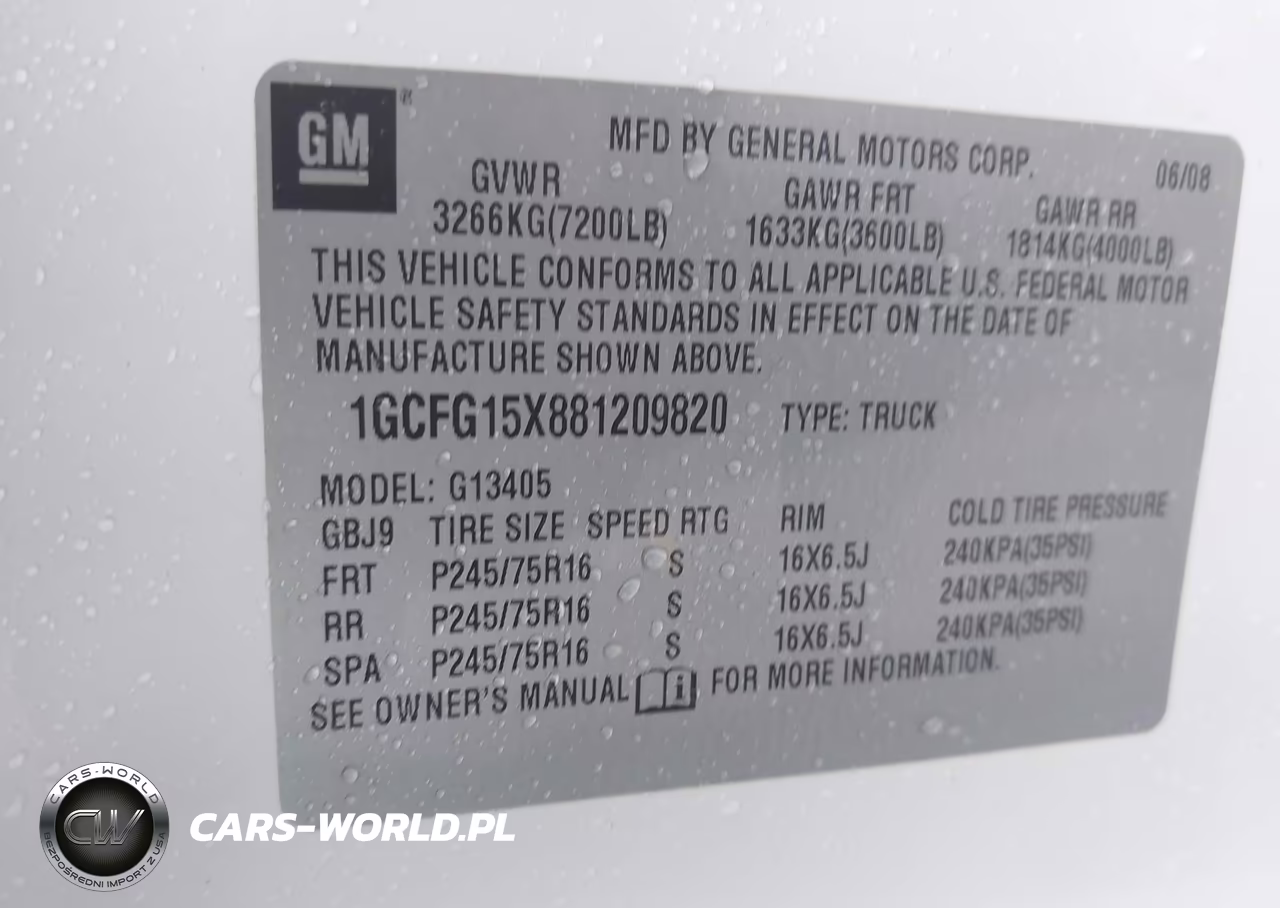 2008 Chevrolet Express Work Van VIN:1GCFG15X881209820 - 9