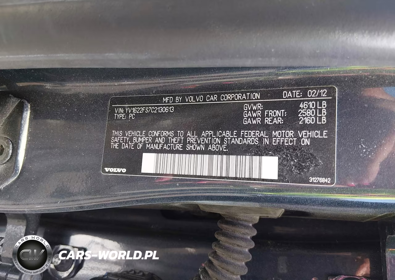 2012 Volvo S60 T5 VIN:YV1622FS7C2130613 - 9