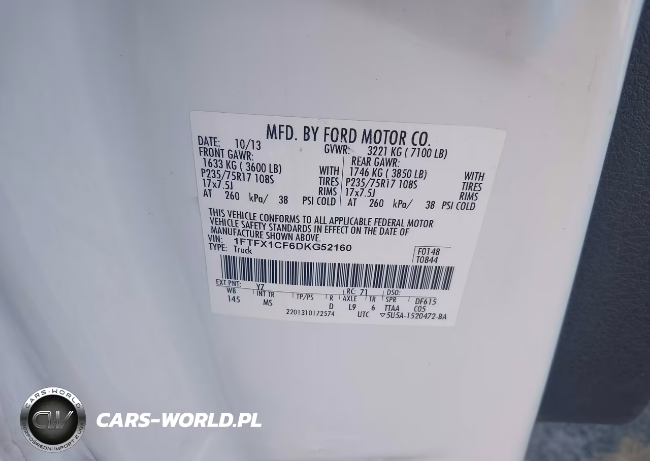 2013 Ford F-150 Xlt VIN:1FTFX1CF6DKG52160 - 9