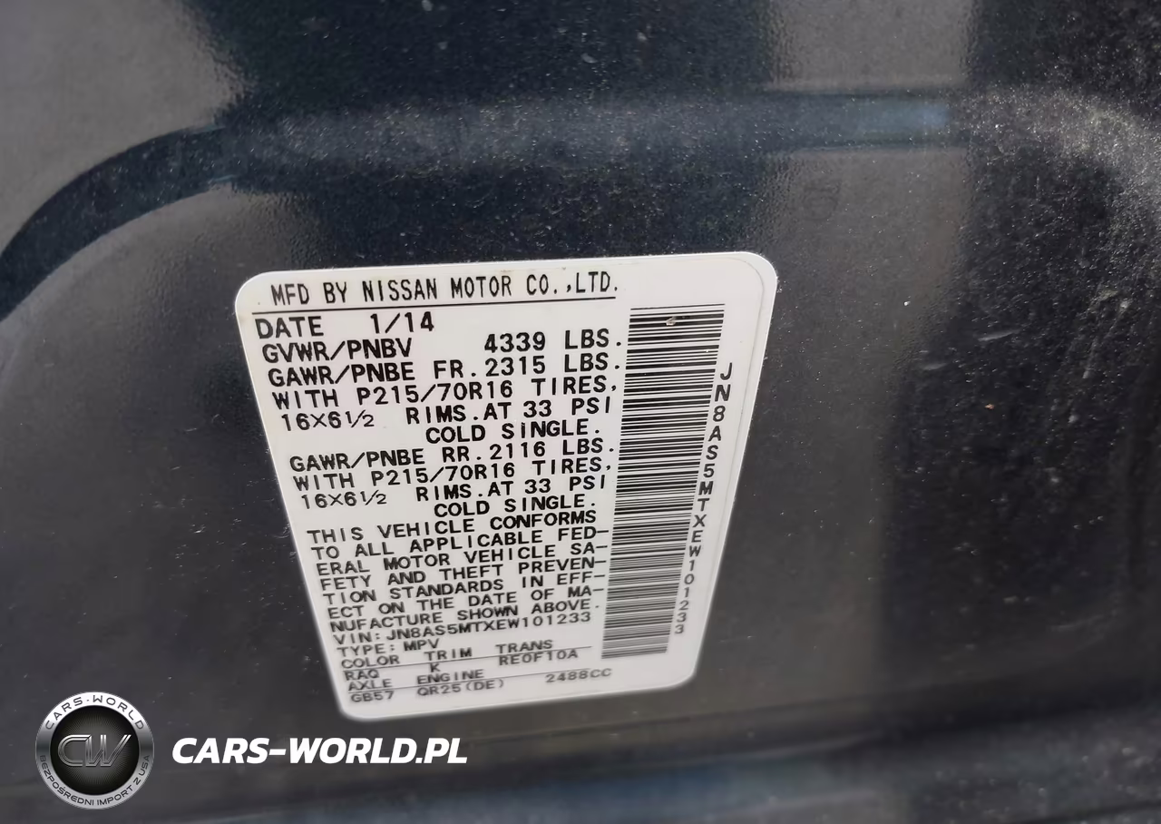 2014 Nissan Rogue Select S VIN:JN8AS5MTXEW101233 - 9