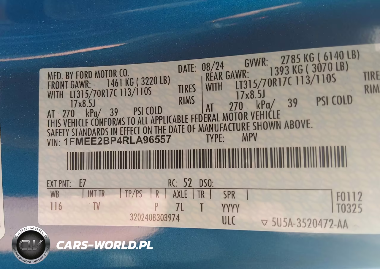 2024 Ford Bronco Wildtrak VIN:1FMEE2BP4RLA96557 - 9