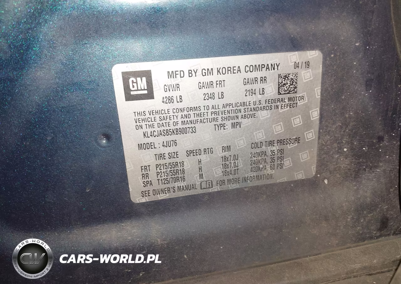 2019 Buick Encore Fwd Preferred VIN:KL4CJASB5KB900733 - 9